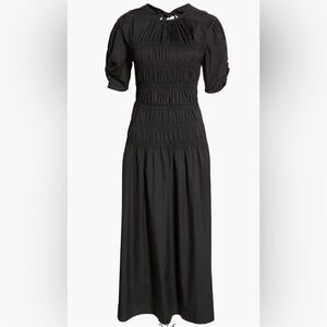 Open Edit Smocked Open Back Maxi Dress size 1X